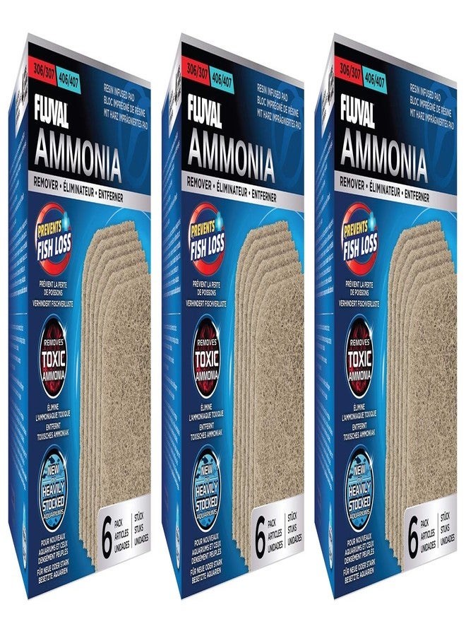 GBOKYN Fluval 18 Pack of Ammonia Remover for 306/406 and 307/407 Aquarium Filters - Image 1